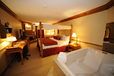 Pine Canopy  on Enjoy The King Canopy Bed And The Double Whirlpool Bath With The Year
